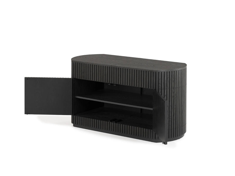 Transformer Table Transformer Round Sideboard buffet cabinet with a sleek round design and spacious storage compartments