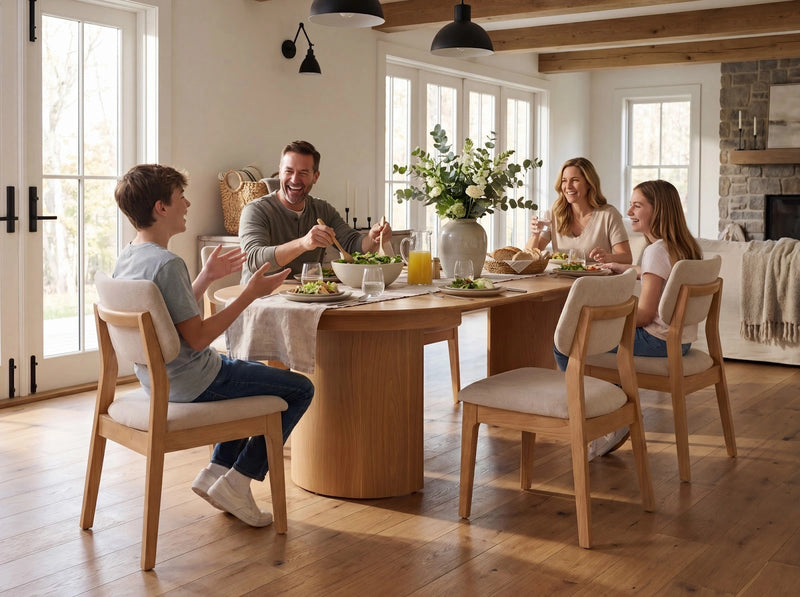 Transformer Table Eclipse dining table by Transformer Table in a modern expandable design