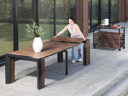 Transformer Table outdoor dining table by Transformer Table shown in a spacious open-air setting
