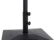 Transformer Table outdoor patio umbrella with canopy and central pole for outdoor seating areas