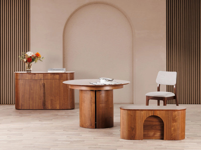 Transformer Table Eclipse dining table by Transformer Table in a modern wood finish