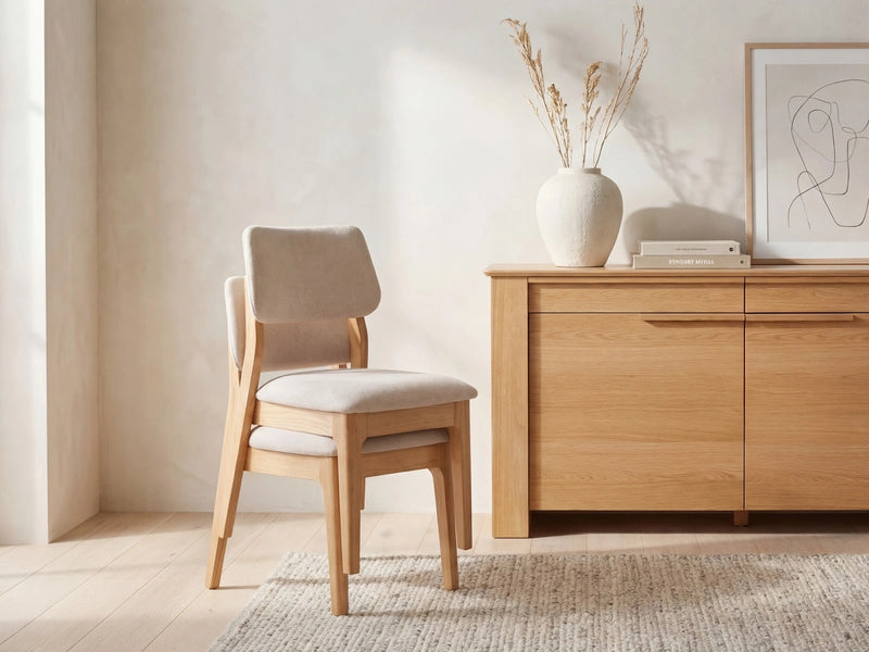 Transformer Table Nova dining chair in a modern design, shown against a plain background
