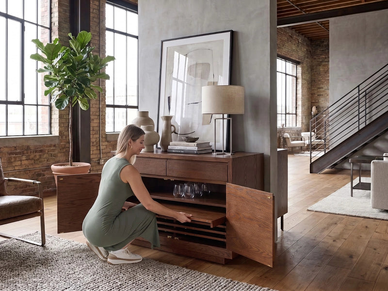 Transformer Table Transformer Sideboard buffet cabinet in a modern design