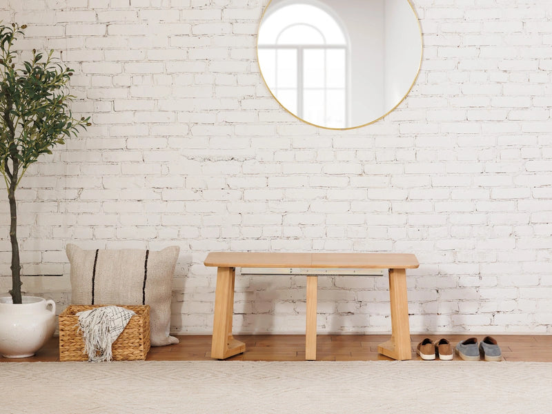 Transformer Table Nova Bench by Transformer Table, modern upholstered bench with clean lines