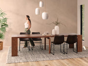 Transformer Table extendable dining table in a modern wood finish