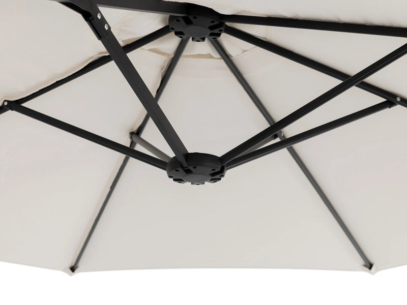 Transformer Table outdoor patio umbrella with canopy for shade and outdoor seating areas