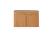 Transformer Table Eclipse sideboard buffet in a sleek modern design with spacious storage cabinetry