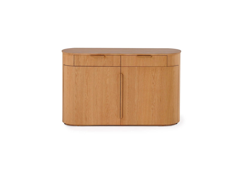 Transformer Table Eclipse sideboard buffet in a sleek modern design with spacious storage cabinetry