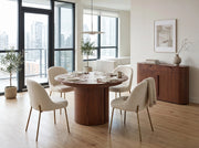 Transformer Table Eclipse dining table in a sleek, modern design.