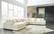 Ashley Furniture Lindyn living room set with sofa and matching armchair in a modern design, displayed in a stylish living space.