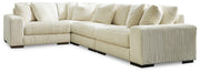 Ashley Furniture Lindyn living room set featuring a sofa, loveseat, and coffee table in a modern design.