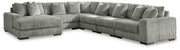 Ashley Furniture Lindyn living room set with a sofa and matching armchair in a modern design with neutral upholstery.