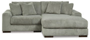 Ashley Furniture Lindyn living room set featuring a plush sofa and matching armchair in a modern design.