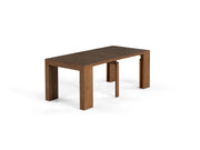 Transformer Table expandable dining table in a modern wood finish