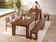 Transformer Table dining set with extendable table and matching chairs