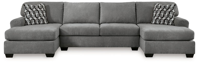 Ashley Furniture Birkdale Court sectional sofa with plush cushions and modern design in a neutral fabric.