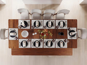 Transformer Table Nova dining table in a modern design, shown extended for flexible seating