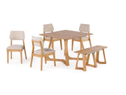 Transformer Table Nova dining set with expandable dining table and matching chairs in a modern room