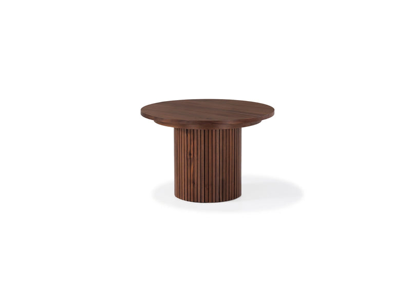 Transformer Table round dining table in a modern wood finish