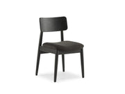 Transformer Table Round Dining Chair in a modern rounded design, viewed from the side