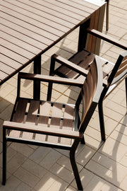 Transformer Table outdoor dining chair in a modern design for patio or outdoor seating