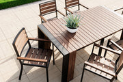 Transformer Table outdoor dining chair in a modern design