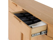 Transformer Table Eclipse sideboard buffet in a sleek modern design with spacious storage.