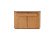 Transformer Table Eclipse sideboard buffet in a sleek modern design with spacious storage cabinets