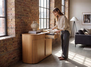 Transformer Table Eclipse sideboard buffet in a sleek modern design with spacious storage