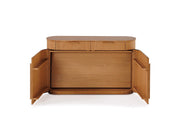 Transformer Table Eclipse sideboard buffet in a modern design with ample storage cabinets