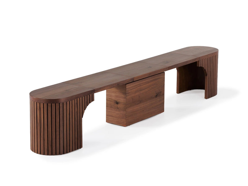 Transformer Table round bench in a minimalist design