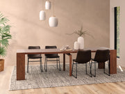Transformer Table expandable dining table in a modern design