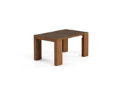 Transformer Table extendable dining table in a modern wood finish