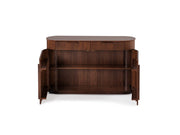 Transformer Table Eclipse sideboard buffet in a modern wood finish with spacious storage cabinets