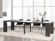Transformer Table adjustable dining table in a modern wood finish
