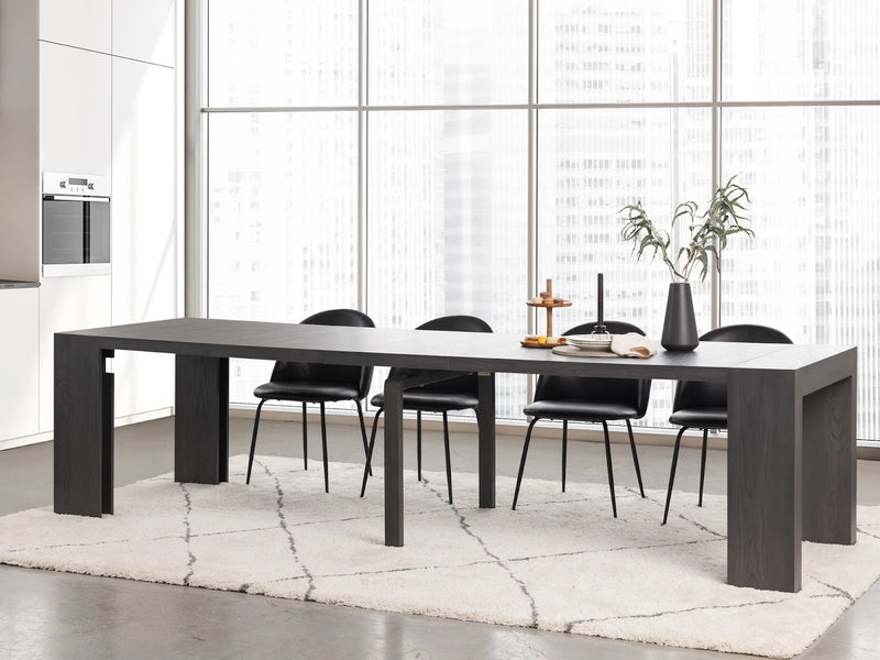 Transformer Table adjustable dining table in a modern wood finish