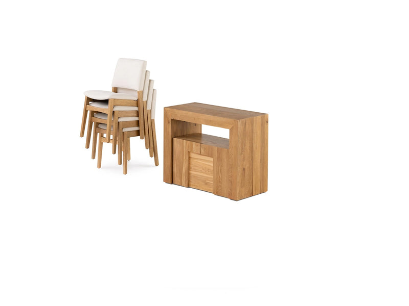 Transformer Table dining set with expandable dining table and matching chairs by Transformer Table