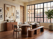Transformer Table Eclipse dining set with expandable table and matching chairs in a modern design