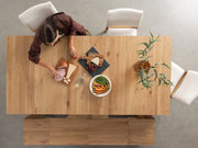 Transformer Table expandable dining table in a modern wood finish