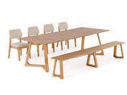 Transformer Table Nova dining set by Transformer Table, featuring an extendable dining table with matching chairs