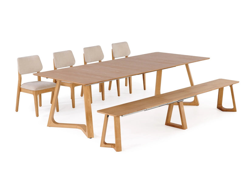 Transformer Table Nova dining set by Transformer Table, featuring an extendable dining table with matching chairs