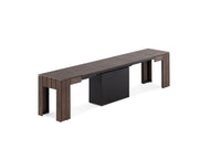 Transformer Table outdoor bench in a modern design for patio or garden seating
