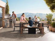 Transformer Table outdoor dining set with expandable table and matching chairs