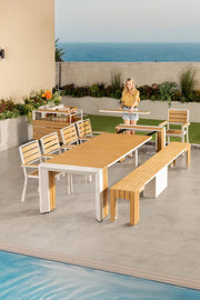 Transformer Table outdoor dining table by Transformer Table, shown in a weather-resistant finish