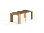 Transformer Table expandable dining table with a modern wood finish and adjustable length