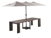 Transformer Table outdoor dining table by Transformer Table in a weather-resistant finish