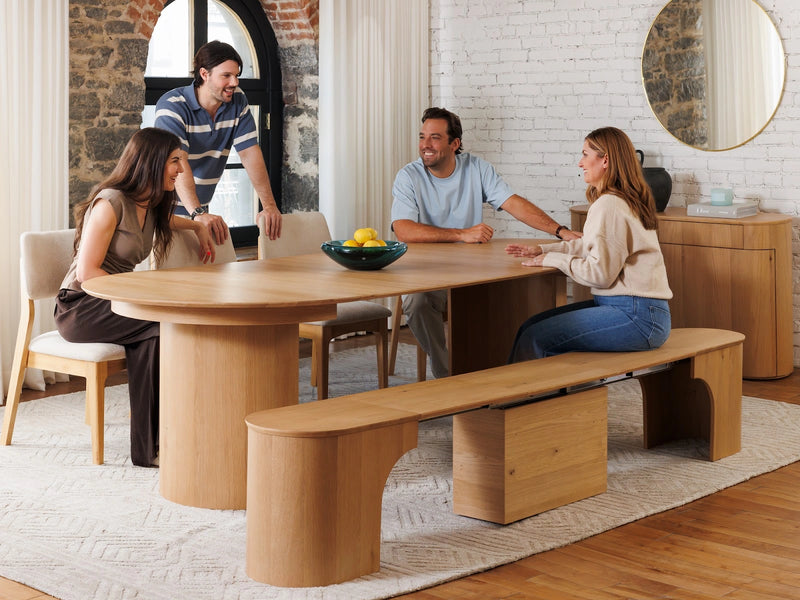 Transformer Table Eclipse dining set with modern table and matching chairs for stylish indoor dining