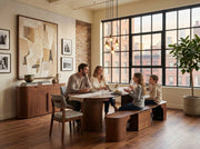 Transformer Table Eclipse dining set with expandable dining table and matching chairs in a modern finish