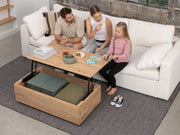 Transformer Table coffee table in a modern design, shown as a versatile adjustable furniture piece