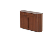 Transformer Table Eclipse sideboard buffet cabinet in a modern wood finish with sleek, minimalist doors